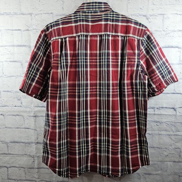 Carhartt Men's Relaxed Fit Lightweight Short Sleeve Shirt Size L Plaid - Picture 3 of 5